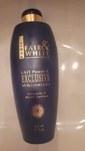 Customer photo review of Fair and White Exclusive Body Lotion with Pure Vitamin "C" 500ml 16.9 fl oz