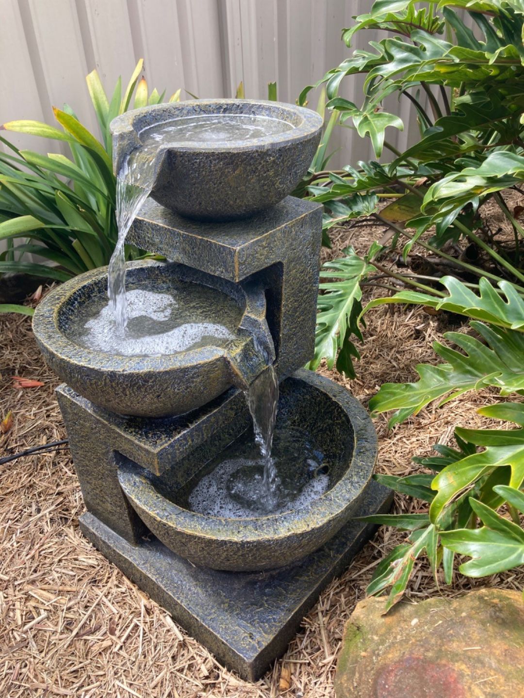 Customer photo review of Carmen 3-Tier Garden Water Feature - Best Seller