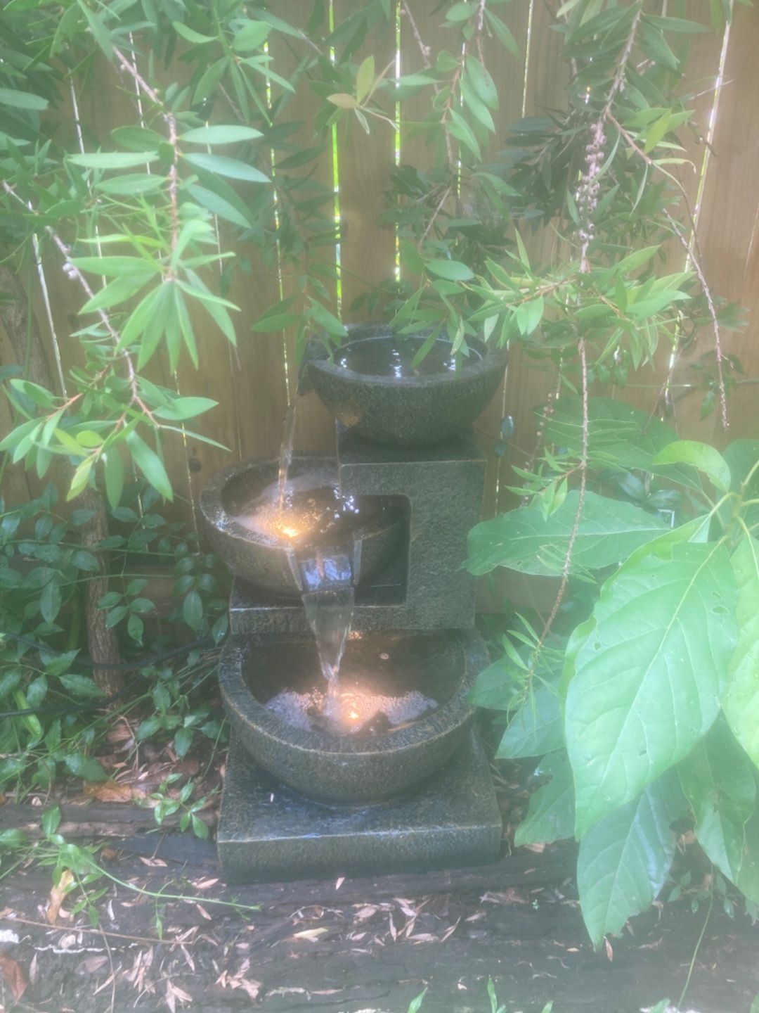 Customer photo review of Carmen 3-Tier Garden Water Feature - Best Seller