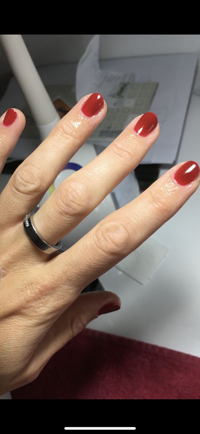 Customer photo review of Smalto Semipermanente LCI -  Rosso scuro
