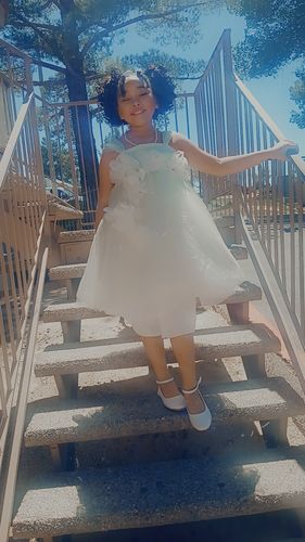 Customer photo review of Flower Girl Dress Baby Girl Cute Green Fluffy Pageant Princess Dresses