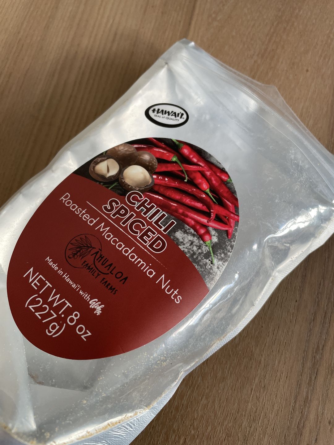 Customer photo review of Chili Spiced Macadamia Nuts