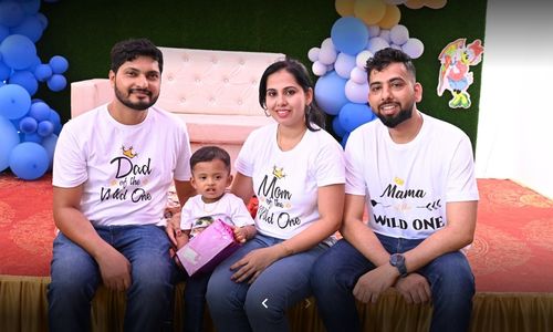 Customer photo review of Wild One Theme Birthday Boy Matching Family TShirt