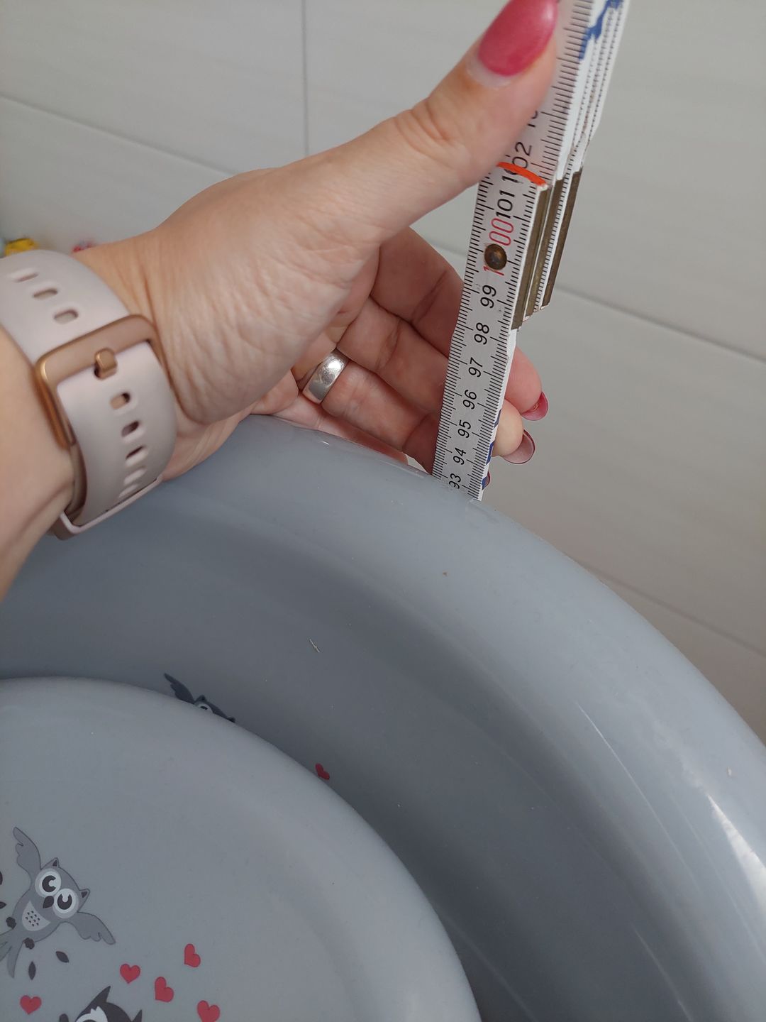 Customer photo review of Babybadewanne mit Gestell -  5 Teiliges Babyset