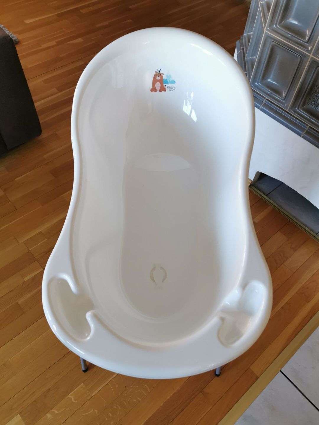 Customer photo review of Babybadewanne mit Gestell -  5 Teiliges Babyset
