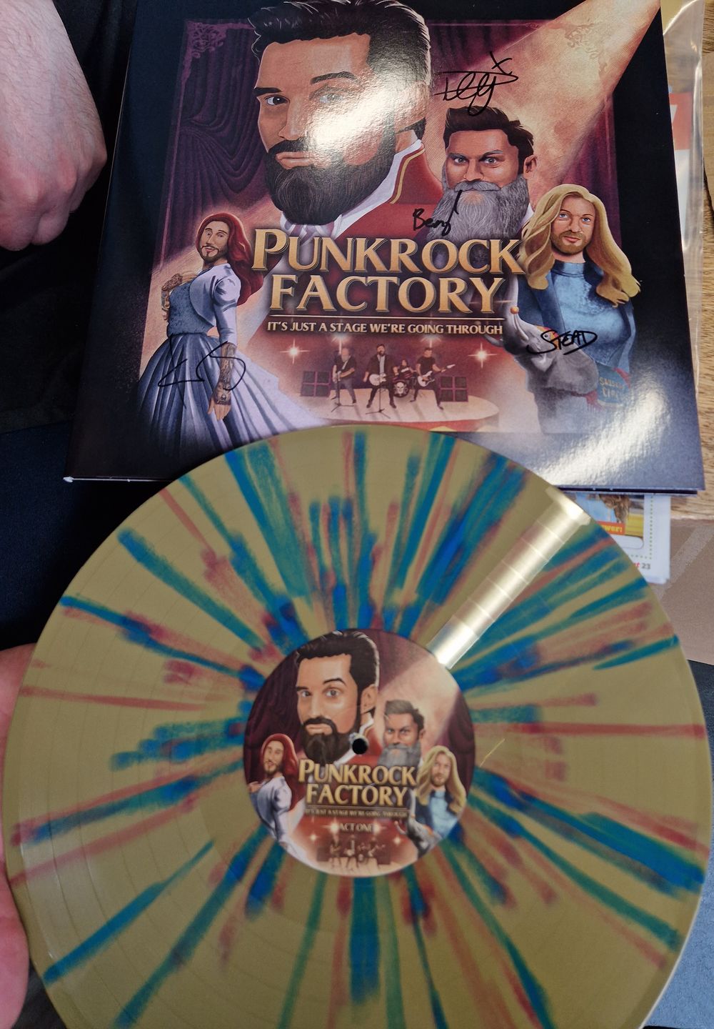 Customer photo review of It's Just a Stage We're Going Through Vinyl (Signed)