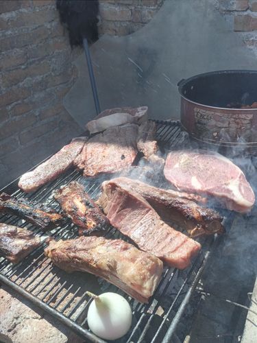 Reseña con foto de un cliente sobre Kit Carne Asada