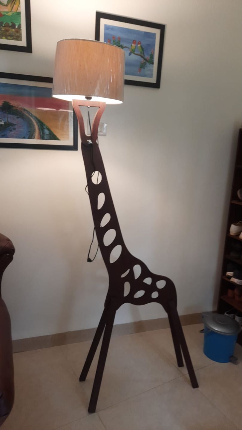 Customer photo review of The Giraffe Floor Lamp
