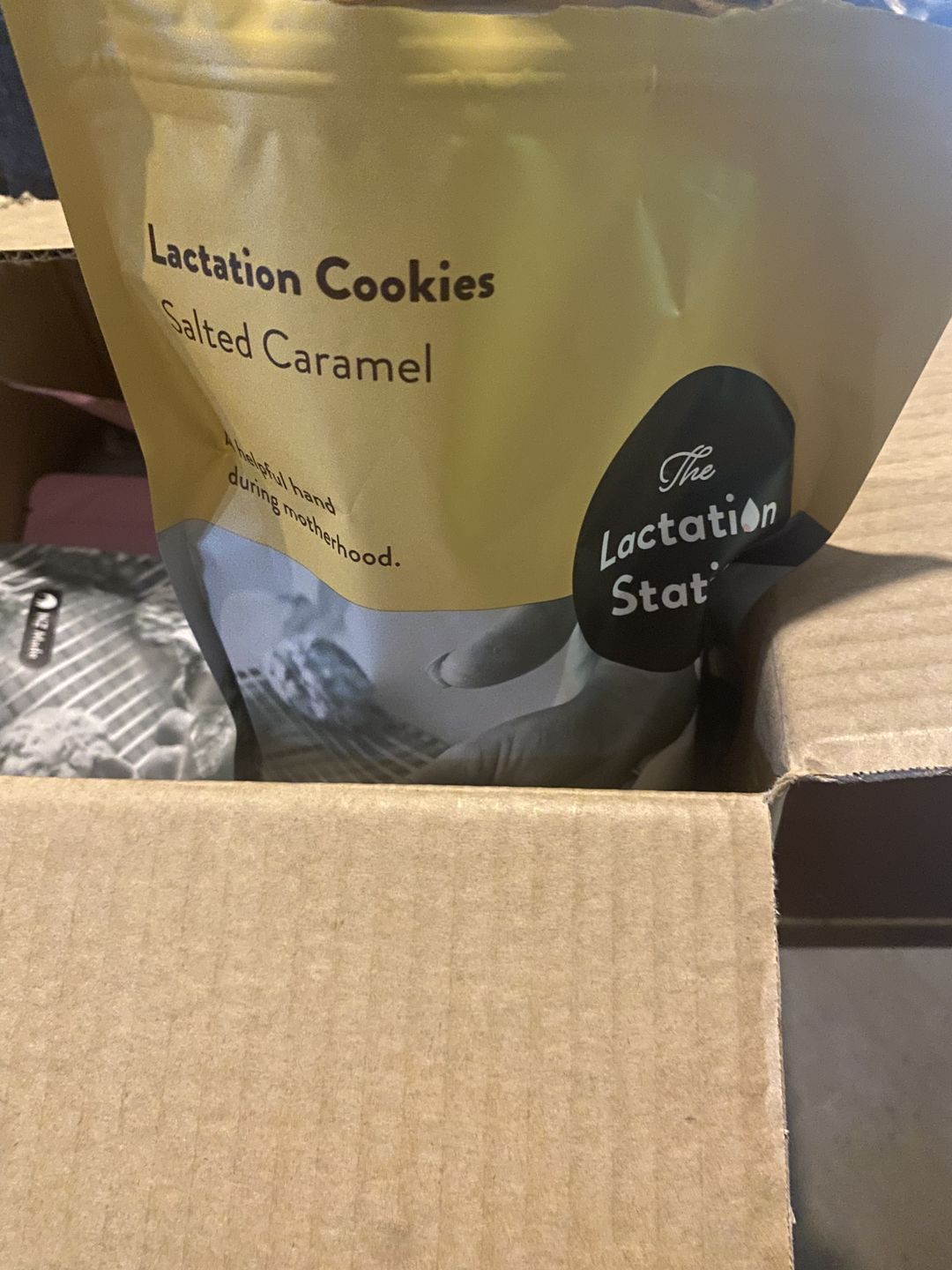 Customer photo review of Salted Caramel Lactation Cookies
