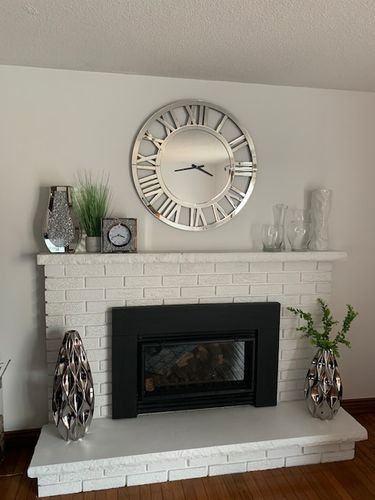 Customer photo review of 32" Luxury Real Mirrored Clock