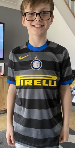 Customer photo review of Kids Mystery Football Shirt