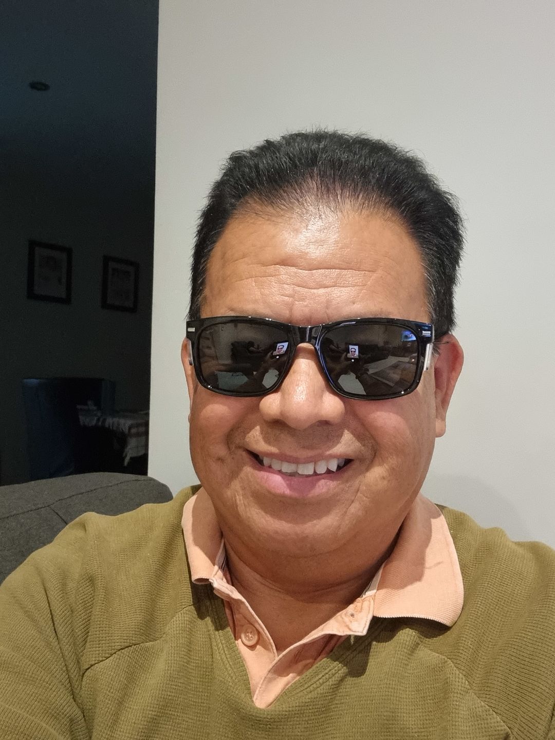 Customer photo review of Kenneth Black Polarised Safety Glasses