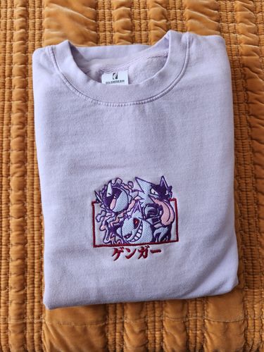 Customer photo review of Trouble Trio Embroidered Sweatshirt