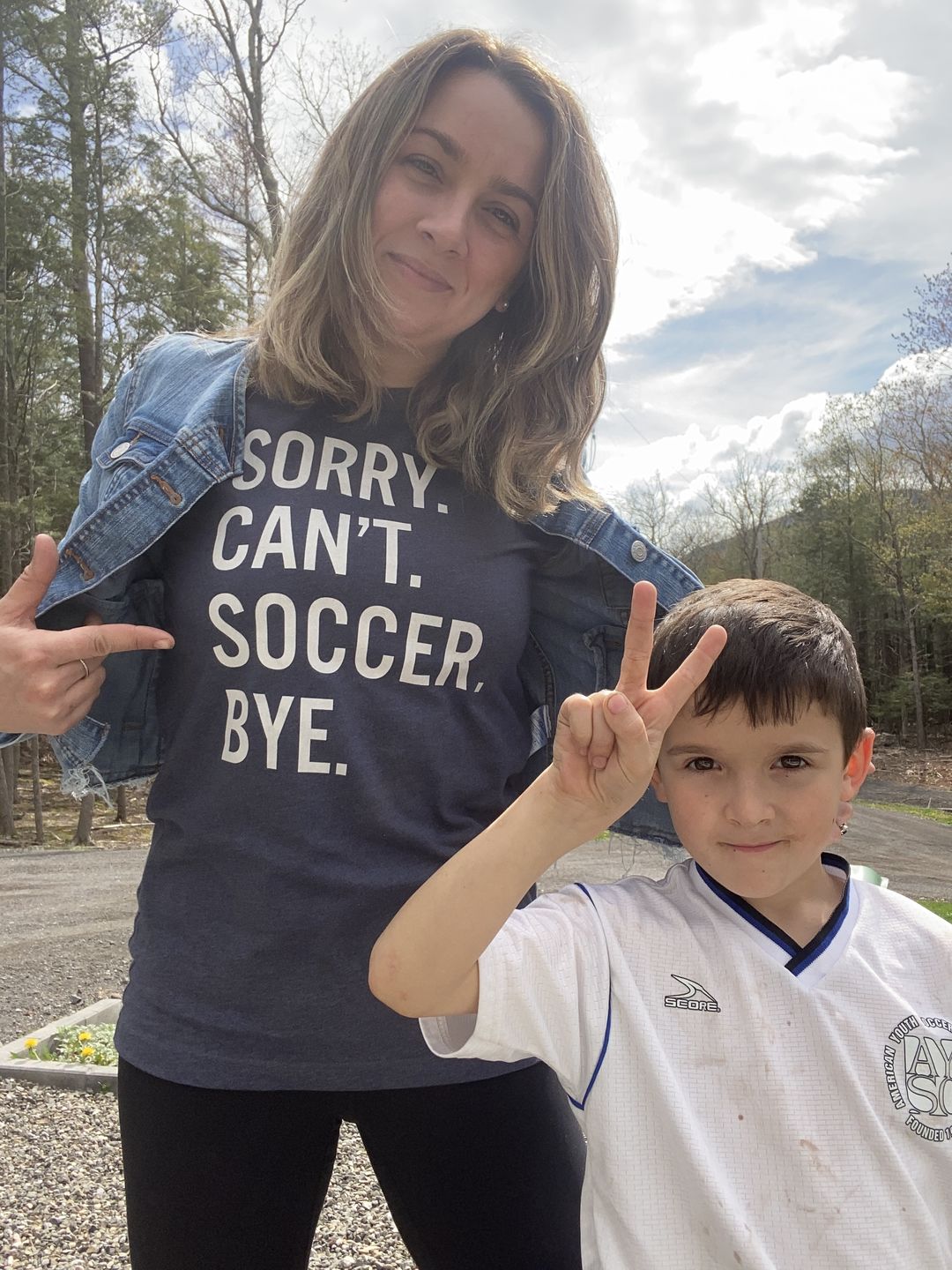 Customer photo review of Sorry Can't Soccer Bye