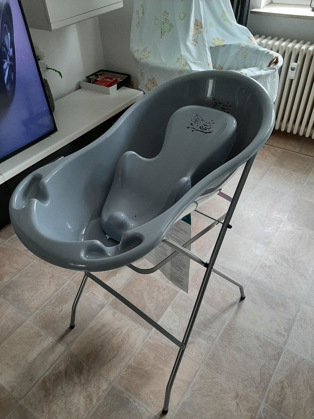 Customer photo review of Babybadewanne mit Gestell -  5 Teiliges Babyset