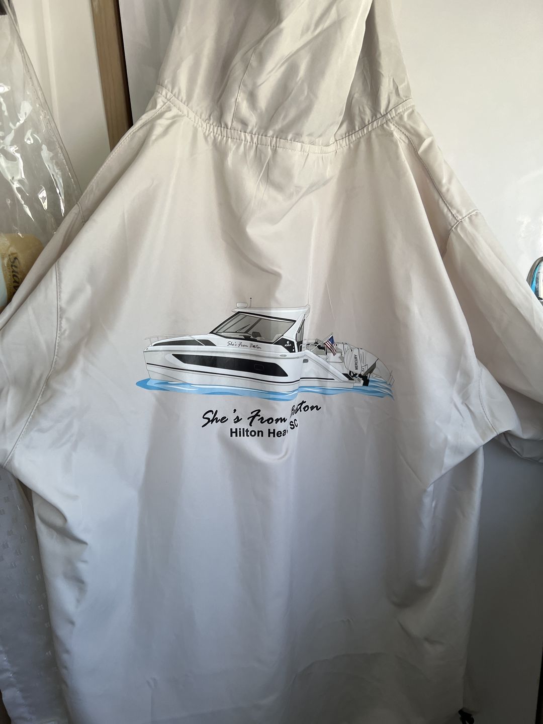Customer photo review of Waterproof Lightweight Windbreaker - Pullover/Half-Zip