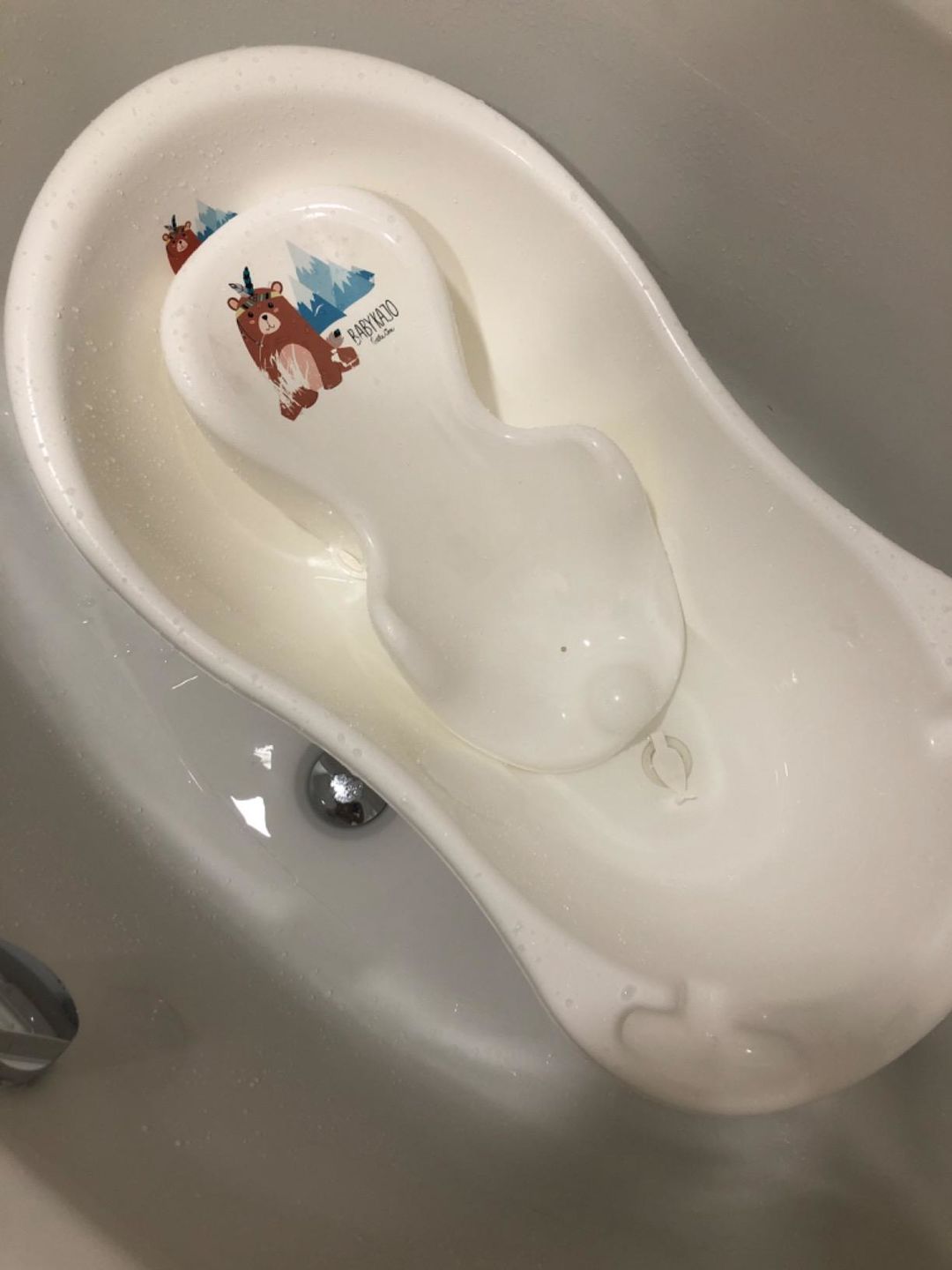 Customer photo review of Babybadewanne mit Gestell -  5 Teiliges Babyset