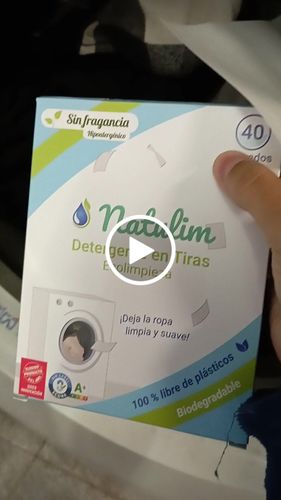 Customer video review of Eco-Tiras de Detergente 40 lavados Natulim
