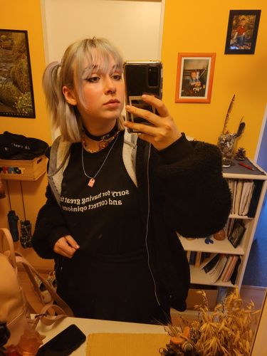Customer photo review of Great Tits & Correct Opinions Unisex t-shirt