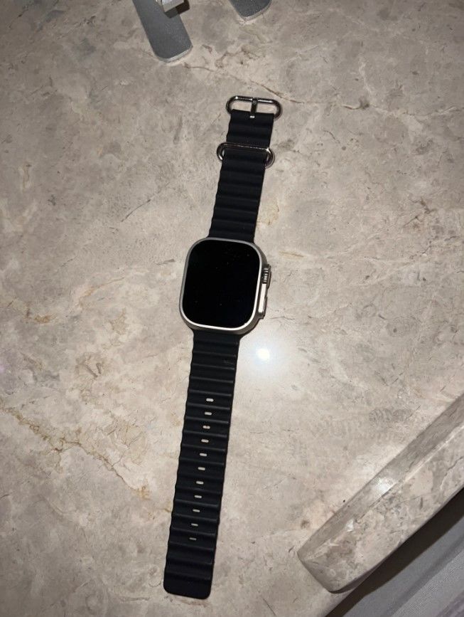 Customer photo review of Ocean Silicone Tubular Strap For Apple Watch Ultra