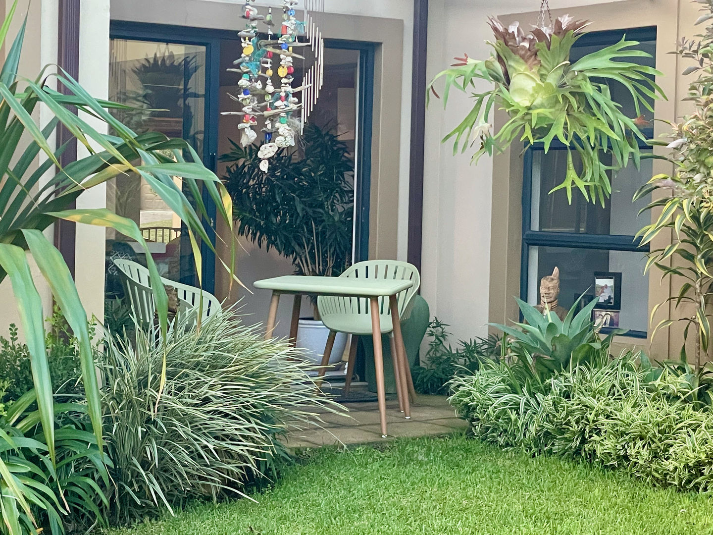 Customer photo review of Nassau Bistro Set - Sage Green