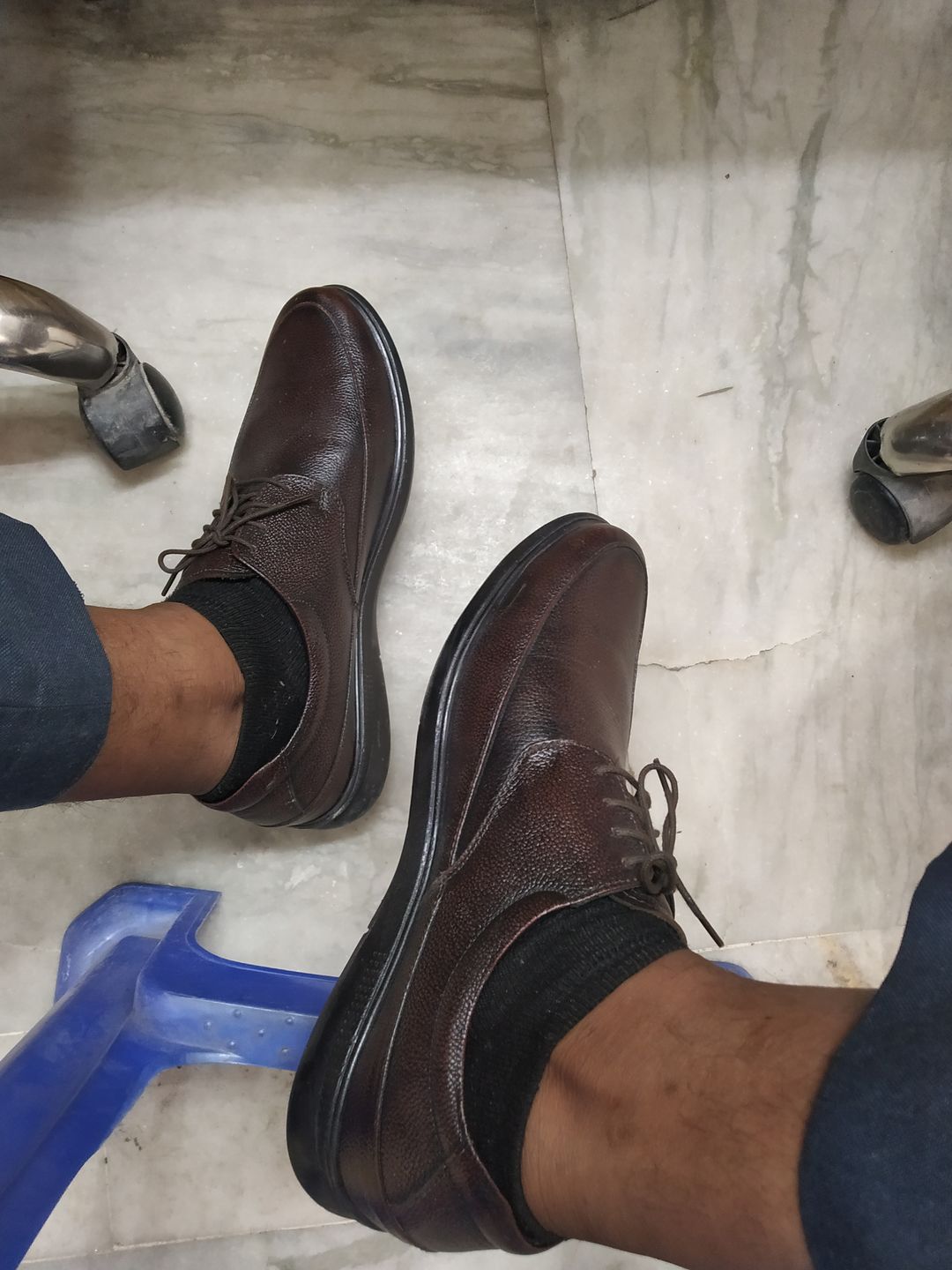 Customer photo review of Bacca Bucci Leather Office Lace-ups Formal Shoes | UK- 06 to 14
