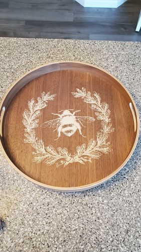 Customer photo review of Queen Bee - Mesh Stencil 12x12