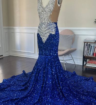 Customer photo review of Royal Blue Sequin on  Velvet