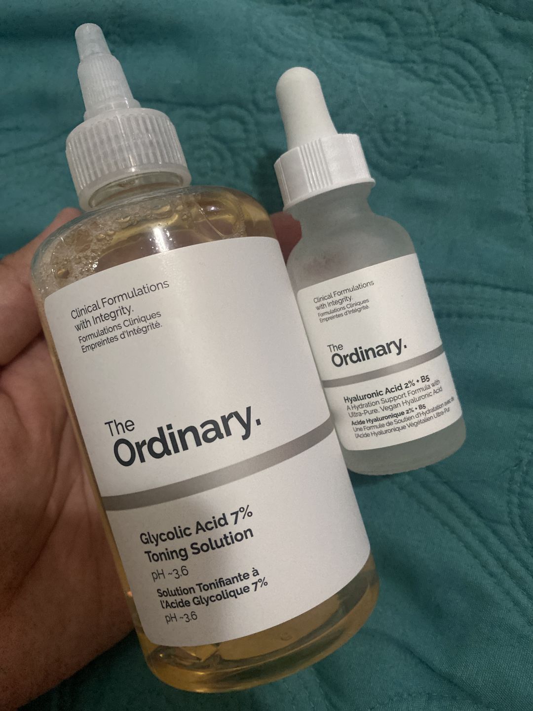 Customer photo review of Glycolic Acid 7% Exfoliating Toning Solution 240ml