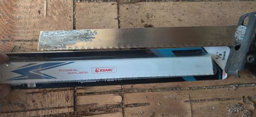 Customer photo review of Heavy Metal Cutting – Bi-Metal, 6/9/12 in, 14 TPI Reciprocating Saw Blade