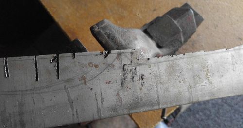 Customer photo review of Heavy Metal Cutting – Bi-Metal, 6/9/12 in, 14 TPI Reciprocating Saw Blade