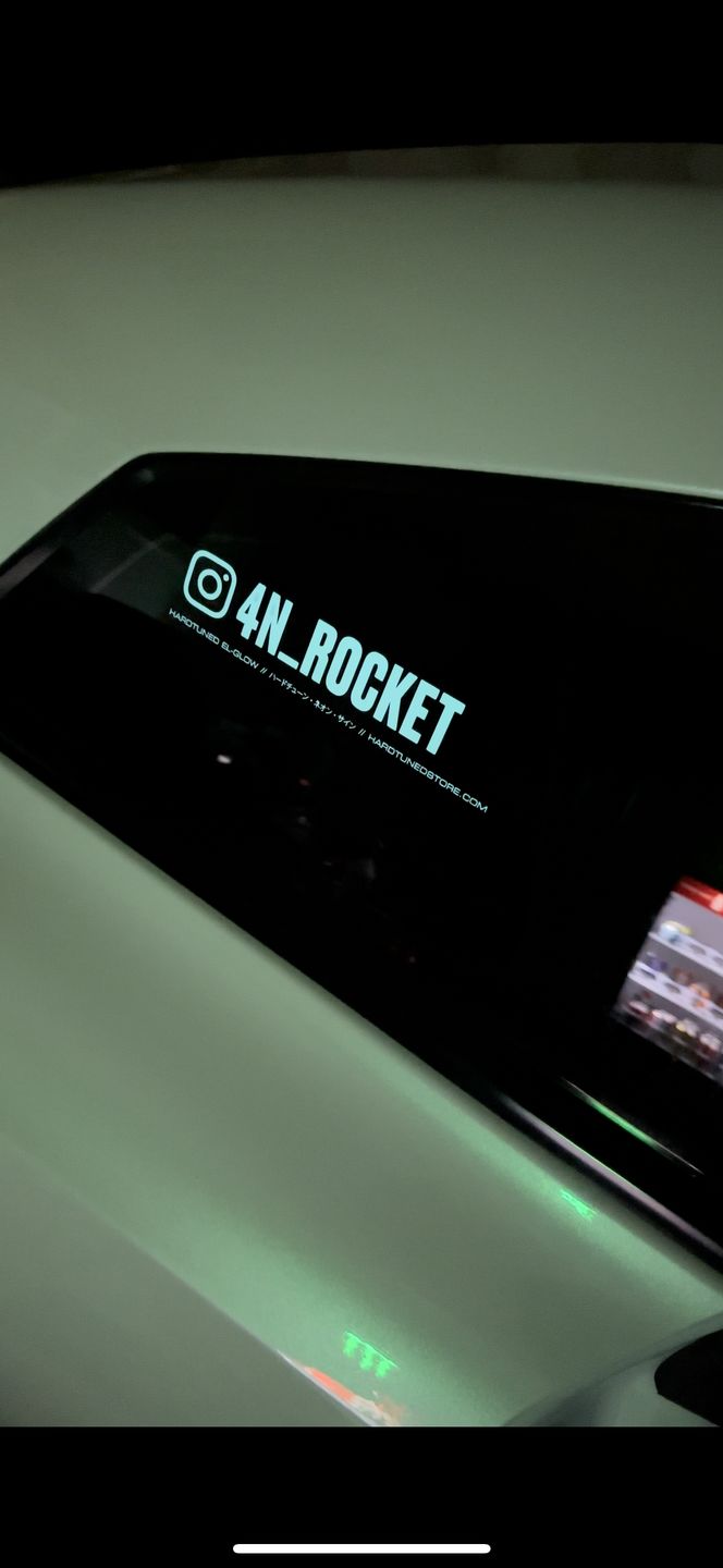 Customer photo review of ELGlow™ Social Media Electric Sticker