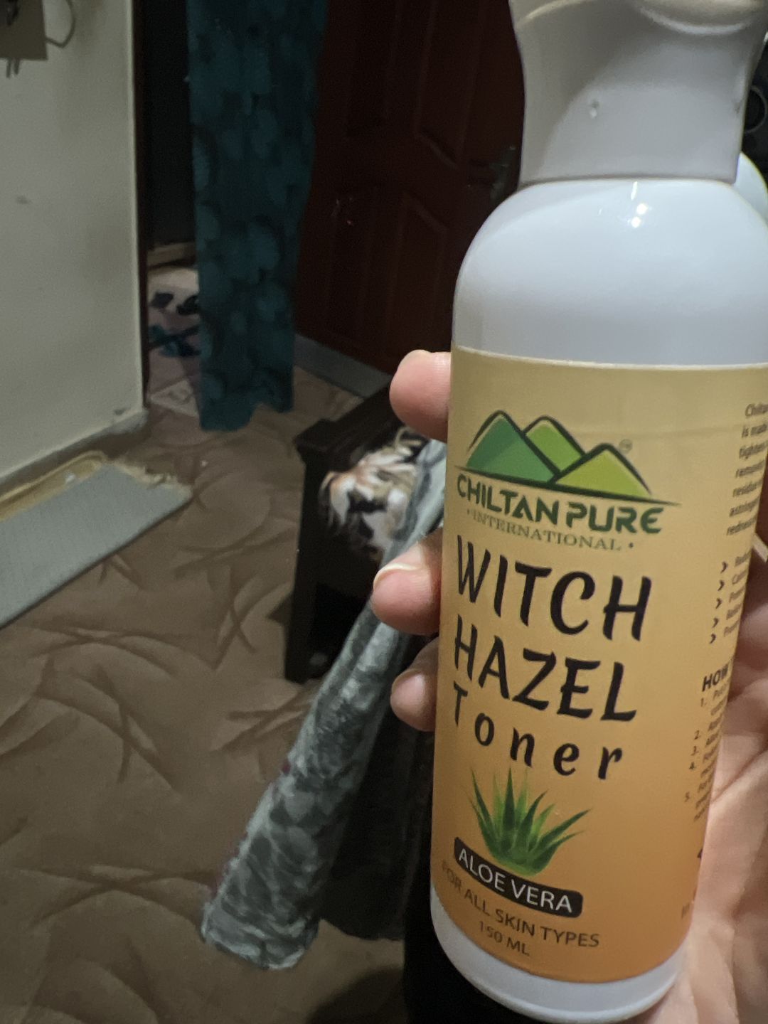 Customer photo review of Witch Hazel Toner with Aloe Vera – Astringent Properties of Aloe Vera, Minimizes Pores, Soothes Skin for A Fresh, Clear Complexion