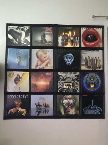 Customer photo review of 12" Vinyl Record Display Frame - LP Wall Storage