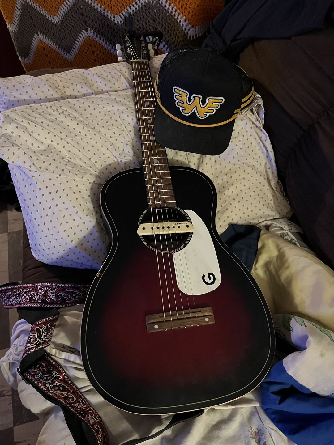 Customer photo review of Seager x Waylon Jennings Flying W Snapback Hat - Black