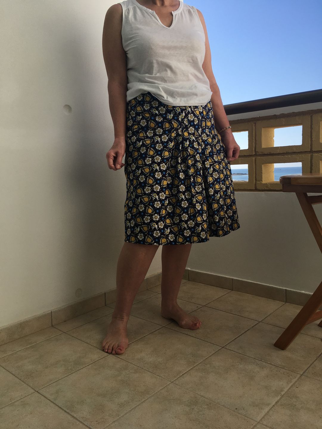 Customer photo review of Flowers & Elephants Cotton Poplin Fabric - 58" wide
