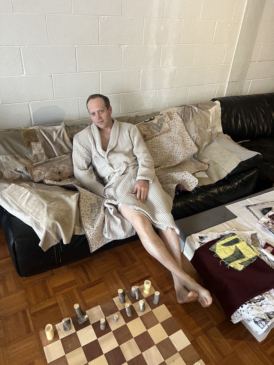 Customer photo review of Waffle Knit Robe