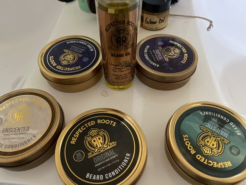 Customer photo review of Beard Oil + Flight of (5) Beard Conditioners