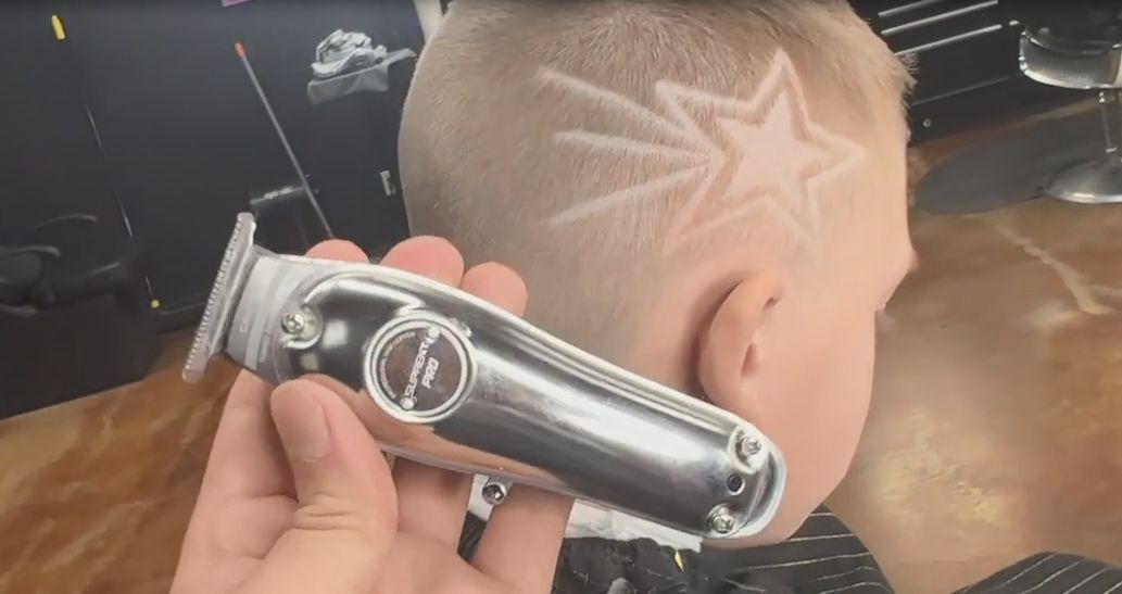 Customer photo review of SUPRENT PRO THE SILVER KNIGHT Professional Hair Clippers Kits HC596SX