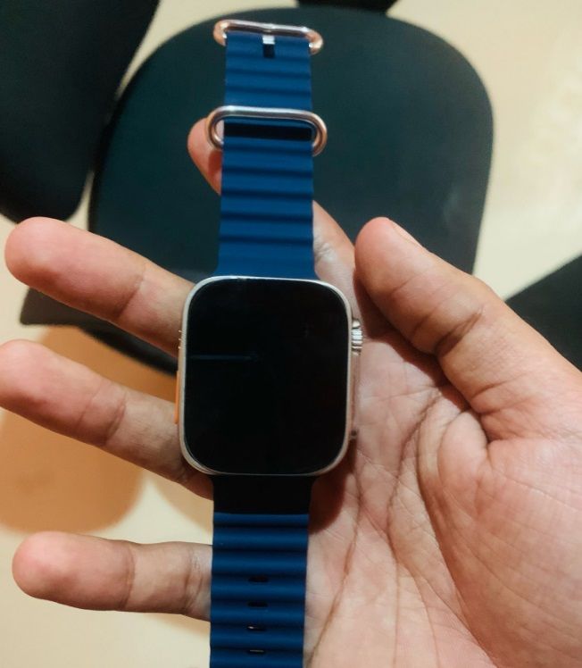 Customer photo review of Ocean Silicone Tubular Strap For Apple Watch Ultra
