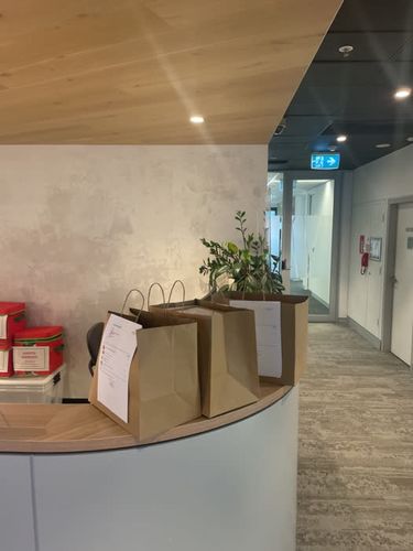 Customer photo review of Brown Kraft Paper Takeaway Bags - Large