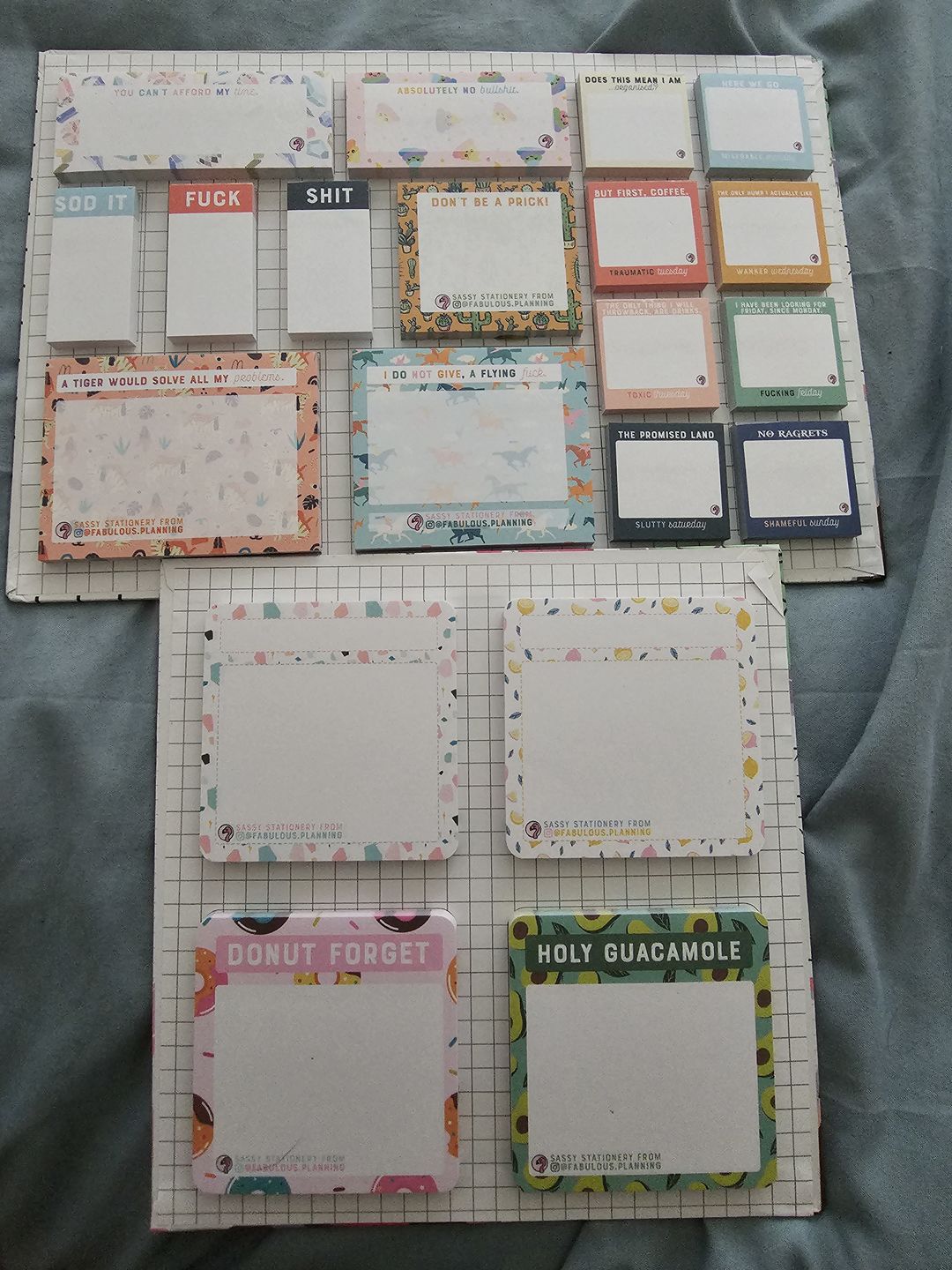 Customer photo review of Sassy Sticky Notes - Explicit Collection - Seconds