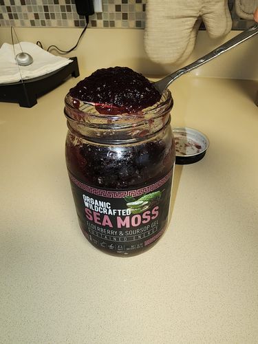 Customer photo review of Elderberry and Soursop Infused Sea Moss Gel