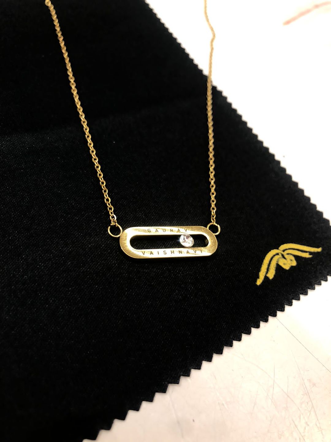 Customer photo review of Personalised Eternal Pendant