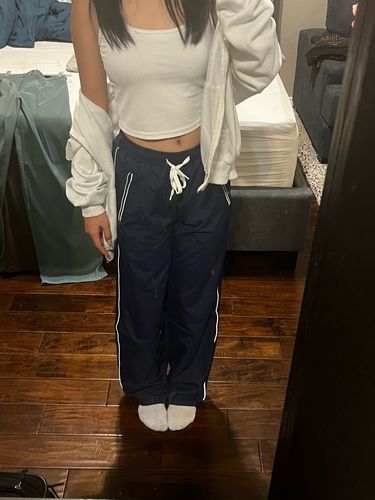 Customer photo review of THE NYLON JOGGER SWEATS