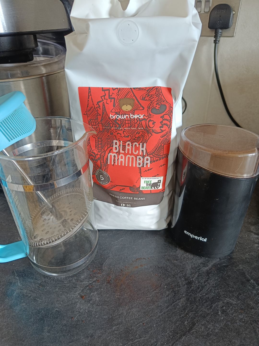 Customer photo review of Black Mamba Strong Coffee, Strength 5, Dark Roast