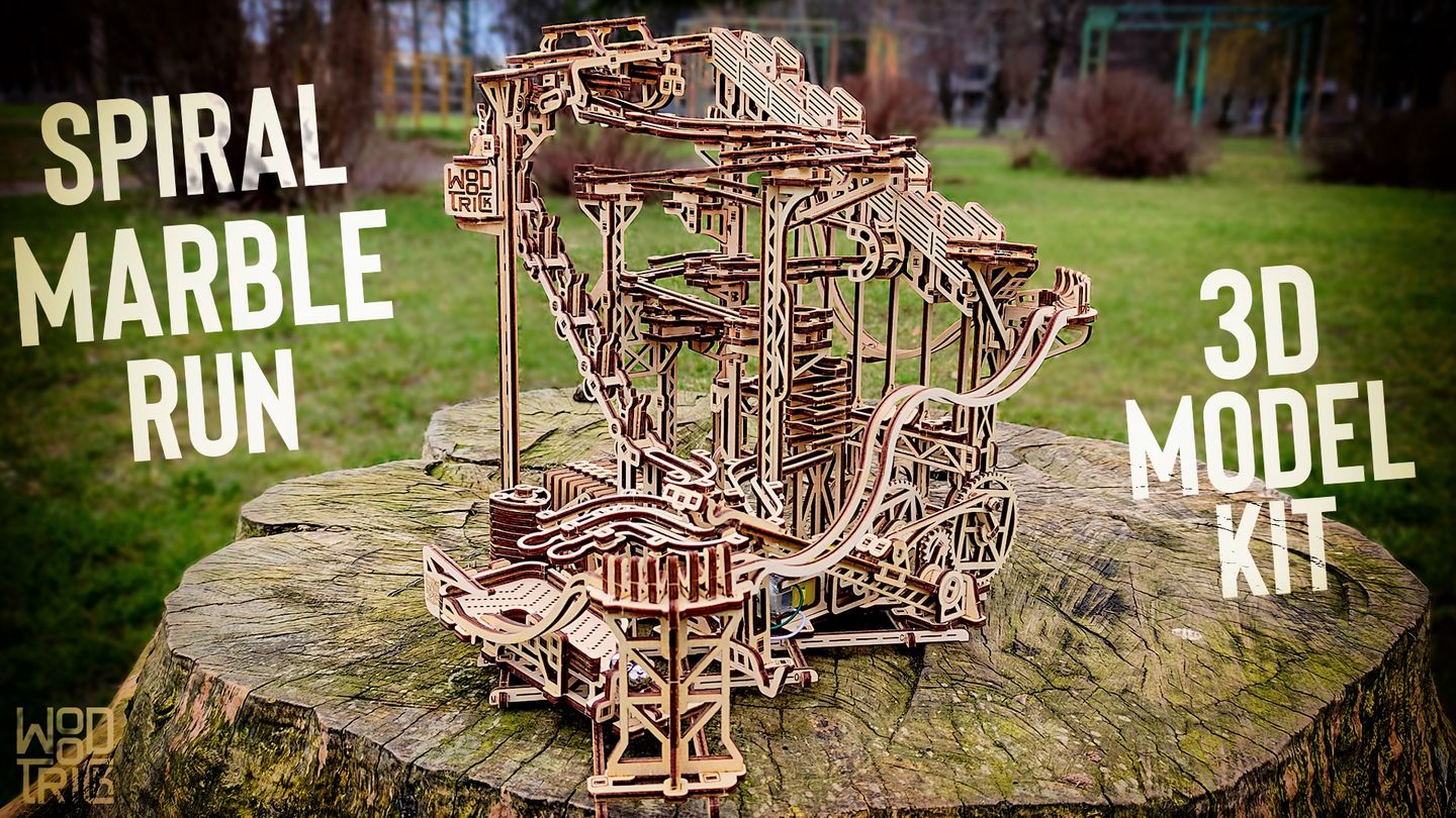 Customer photo review of Spiral Marble Run