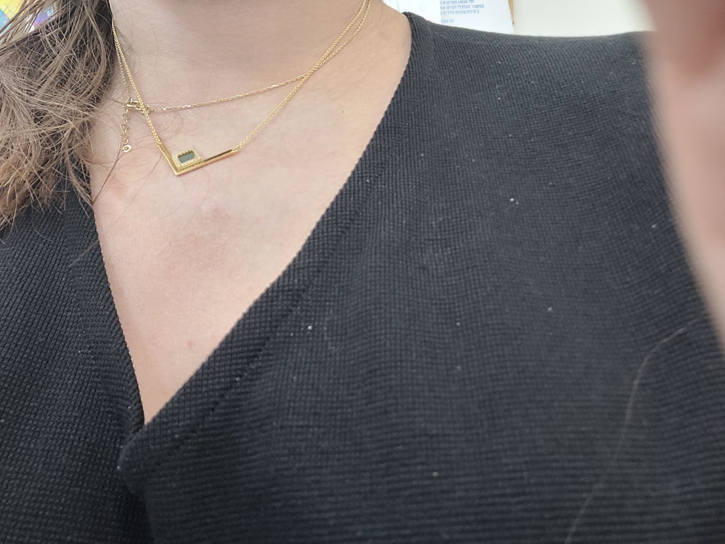 Customer photo review of V Shiny Necklace