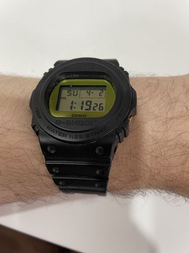 Customer photo review of Casio G - Shock Men's Resin Digital Watch DW5700BBMB-1D