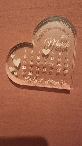 Customer photo review of Mother's Day Heart